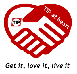 TIP values logo heart